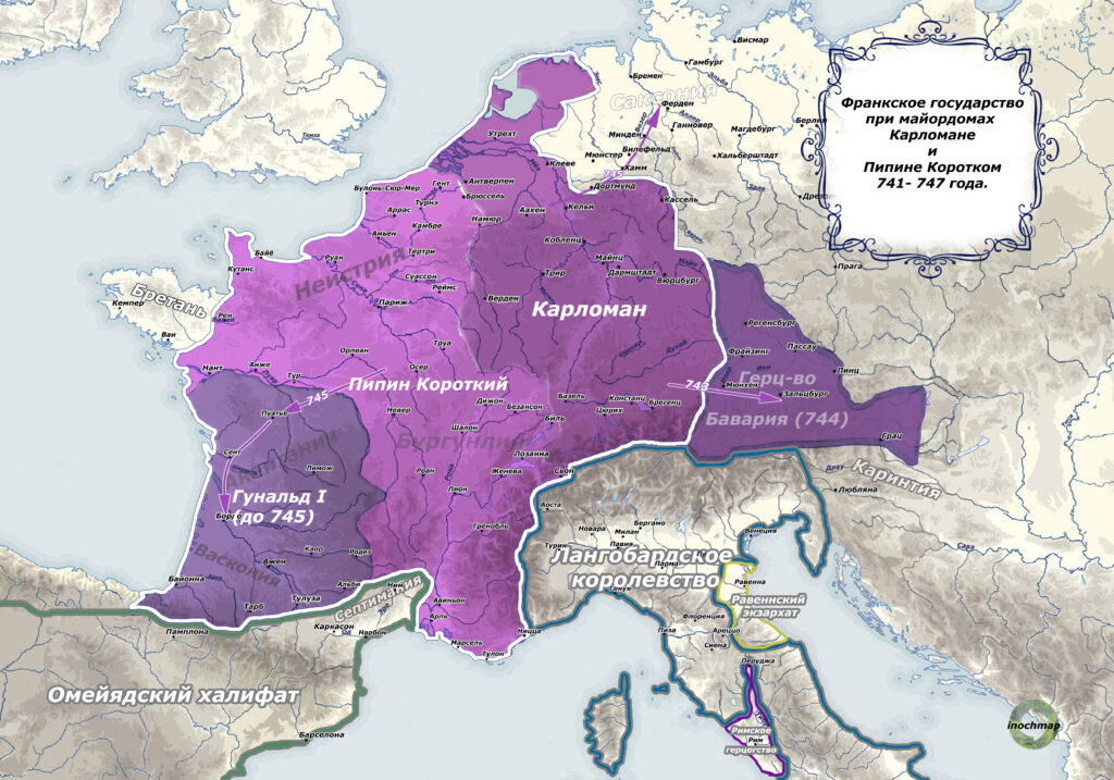 История Франции в картах